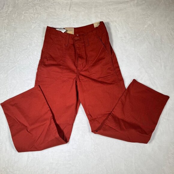 Women's Levi's Surplus Straight Jeans, Size: W26/L27(US 2) Burnt Henna Twill - Picture 7 of 9